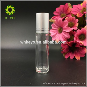 5ml 8ml 10ml ätherisches Öl klar Glasrolle auf Flasche mit Edelstahlkugel